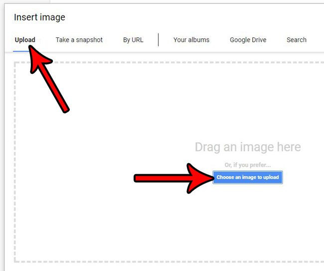 how to insert a picture in google docs