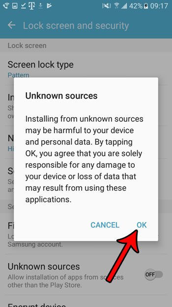 enable unknown sources app installation in marshmallow