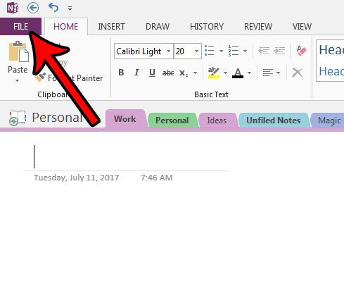 change onenote signature