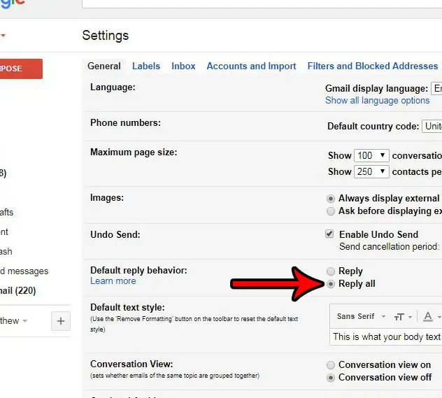 how to reply all by default in gmail