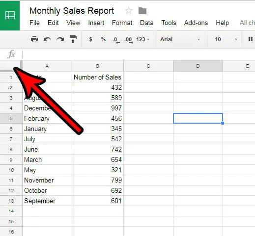 change the size of more than one column at once in google sheets