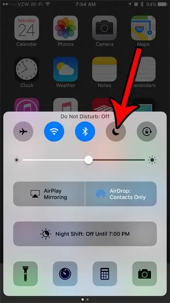 how to turn do not disturb mode on or off