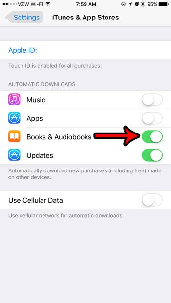 how to automatically download books and audiobooks on iphone 7
