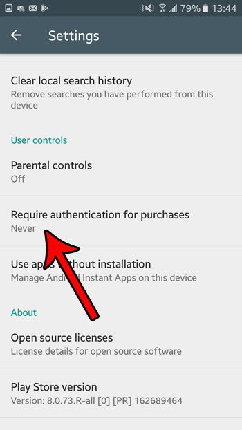 play store purchase authentication