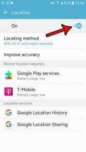 how to turn on location in android marshmallow