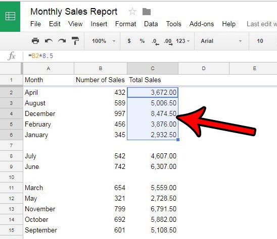 select the cells to remove formatting