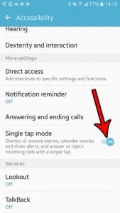 how to enable single tap mode in android marshmallow