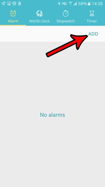 set an alarm in marshmallow