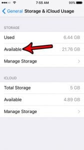 how much storage space on iphone se