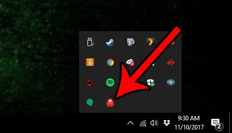 right-click the private internet access tray icon