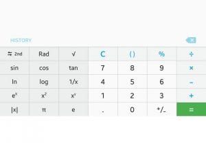 android marshmallow additional calculator buttons