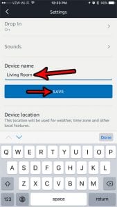 how to change a device name in the amazon alexa app