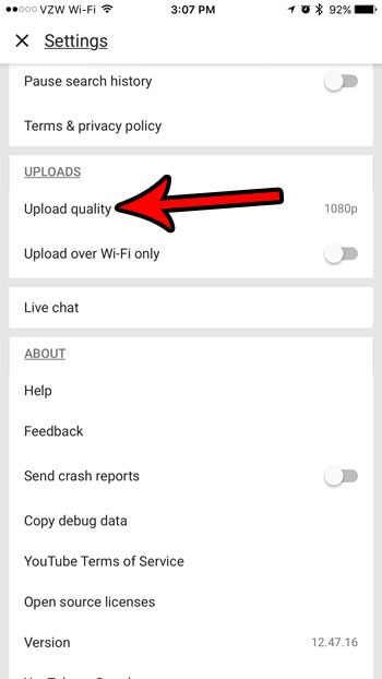 iphone youtube upload quality