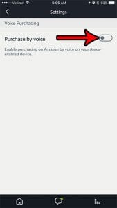 how to turn off voice purchasing iphone amazon alexa