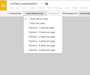 how to print multiple slides per page in google slides