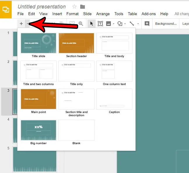 how to add a new slide in google slides