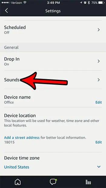 change echo dot sound settings