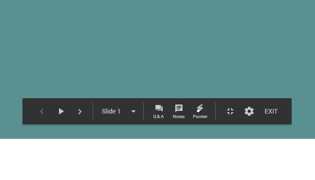 google slides control panel