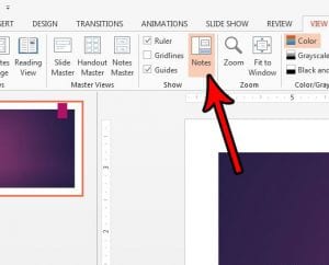 how to hide speaker notes in powerpoint 2013