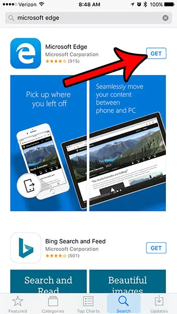 get the iphone edge app