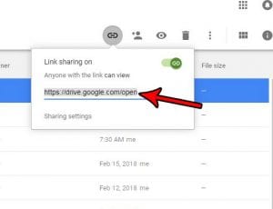 how to create a shareable link in google sheets