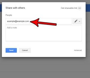 how to send a google docs invitation by email