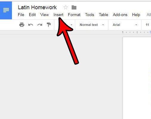 how to add table to google docs