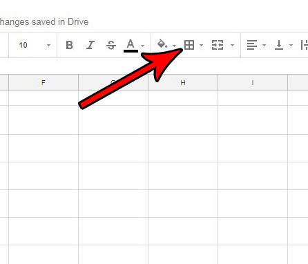 open border menu in google sheets