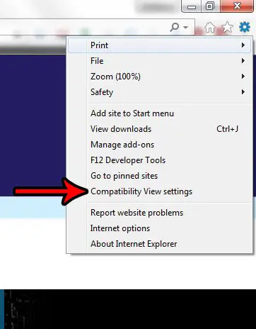 how to add sites to compatibility view in Internet Explorer