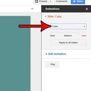 how to add a transition in google slides