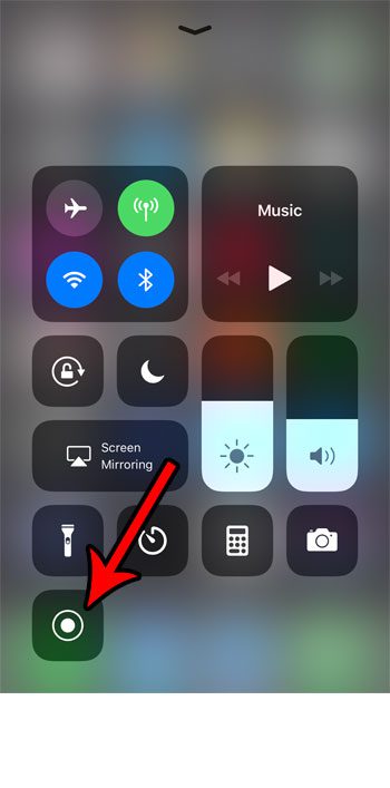 how to use screen recording on an iphone