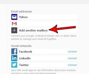 how add email account yahoo mail