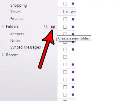 add new yahoo mail folder