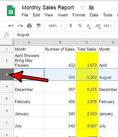 how make row bigger or smaller google sheets