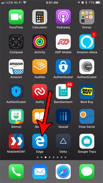 open edge iphone app