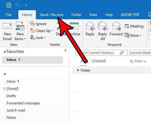 how get out of offline mode outlook 2016