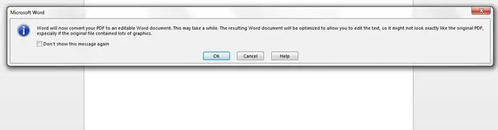 let word 2013 convert pdf