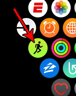 open apple watch workout app