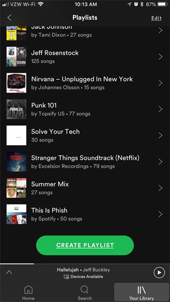 how toggle playlist privacy spotify iphone