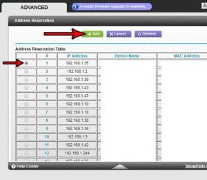 how reserve ip address netgear n600