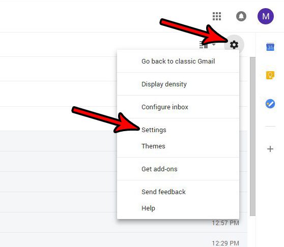 gmail filter settings