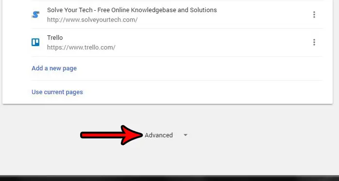 google chrome advanced settings