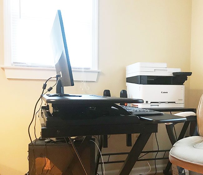 techorbits standing desk side view sitting