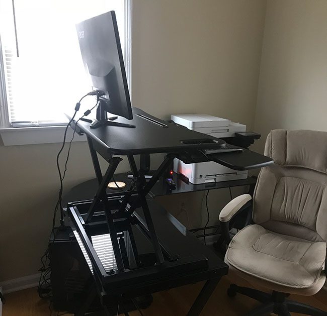 techorbits standing desk side