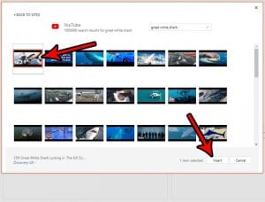 how embed youtube video in powerpoint online