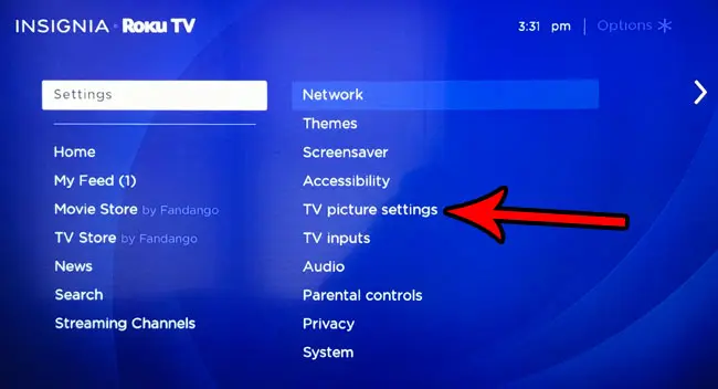 how make roku tv brighter or dimmer