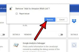 how to remove google chrome extension