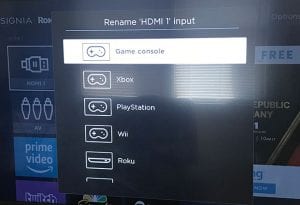 how to rename an input on a roku tv