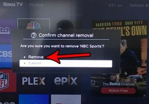 how to delete a channel on the roku tv
