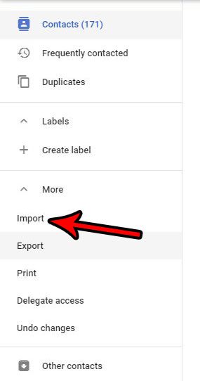 gmail contacts csv import